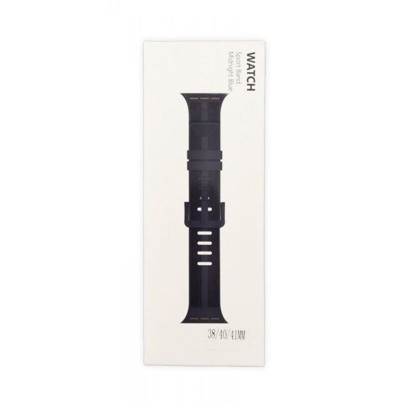 Beline okosóra szíj, Apple Watch 4/5/6/7/SE sötétkék, szilikon, 38/40/41mm