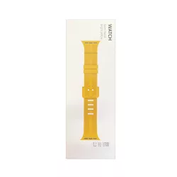   Beline okosóra szíj, Apple Watch 4/5/6/7/SE sárga, szilikon, 38/40/41mm