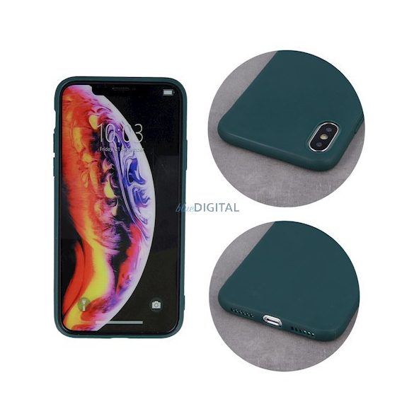 Samsung Galaxy A36 szilikon tok, hátlap tok, zöld, SM-A366, matt