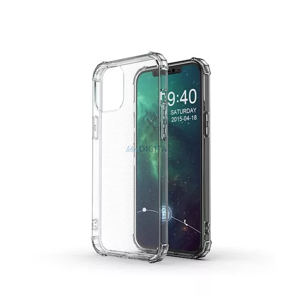 Honor 400 Lite szilikon tok, átlátszó, 1,5mm, Anti Shock