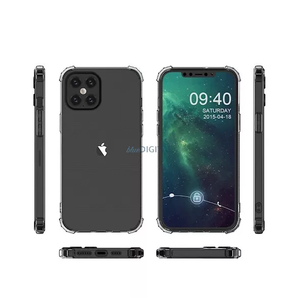 Honor 400 Lite szilikon tok, átlátszó, 1,5mm, Anti Shock