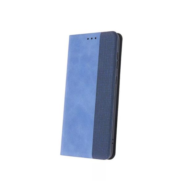 Samsung Galaxy A53 telefon tok, könyvtok, oldalra nyíló tok, mágnesesen záródó, sötétkék, SM-A536, Smart Tender