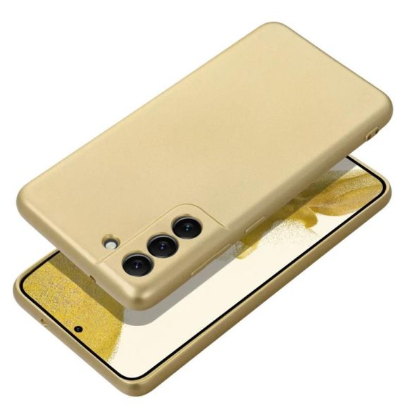 Samsung Galaxy A13 4G hátlap tok, TPU tok, arany, SM-A135, Metallic