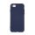 iPhone 14 (6,1") szilikon tok, hátlap tok, velúr belső, kék, matt, Silicone Case