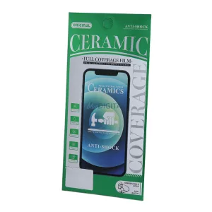 Samsung Galaxy S24 Plus előlapi üvegfólia, fekete keret, 9H, 0.33mm, SM-S926, 9D Ceramic Glass