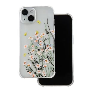 iPhone 7 / 8 / SE 2020 / SE 2022 (4.7") hátlap tok, TPU tok, átlátszó, virág mintás, Ultra Trendy Meadow 1