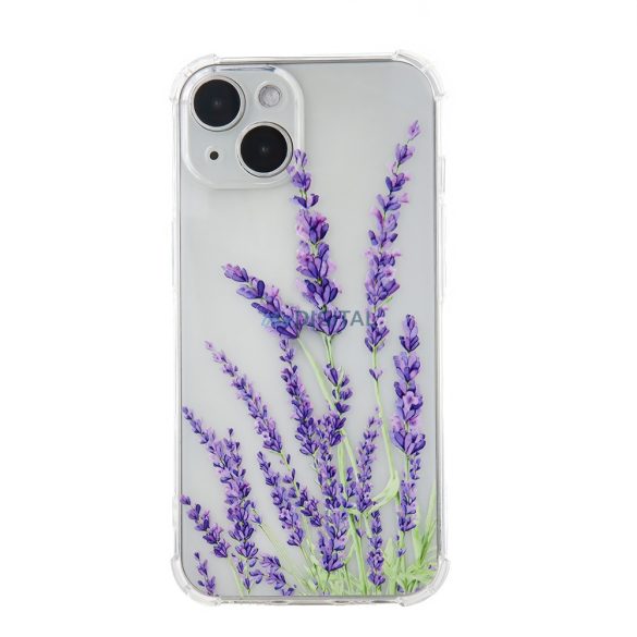 iPhone 11 hátlap tok, TPU tok, átlátszó, virág mintás, Ultra Trendy Meadow 2