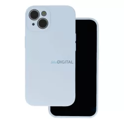   Xiaomi Redmi Note 14 5G szilikon tok, hátlap tok, velúr belső, babakék, matt, Silicone Case
