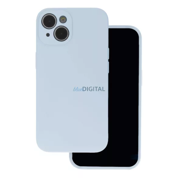 Xiaomi Redmi Note 14 5G szilikon tok, hátlap tok, velúr belső, babakék, matt, Silicone Case