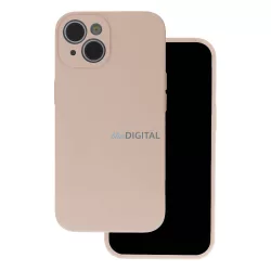   Xiaomi Redmi Note 14 5G szilikon tok, hátlap tok, velúr belső, bézs, matt, Silicone Case