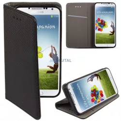   Xiaomi Redmi A5 (173.5 x 79.35 x 8.45mm) telefon tok, könyvtok, oldalra nyíló tok, mágnesesen záródó, fekete, Smart Magnet