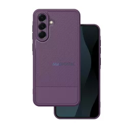   Samsung Galaxy A17 4G/5G hátlap tok, TPU tok, kamera védelemmel, lila, SM-A175, SM-A176, Simple carbon