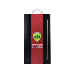   Xiaomi Redmi 15 4G előlapi üvegfólia, fekete, hajlított, 0.4mm, 9H, full glue, 6D 