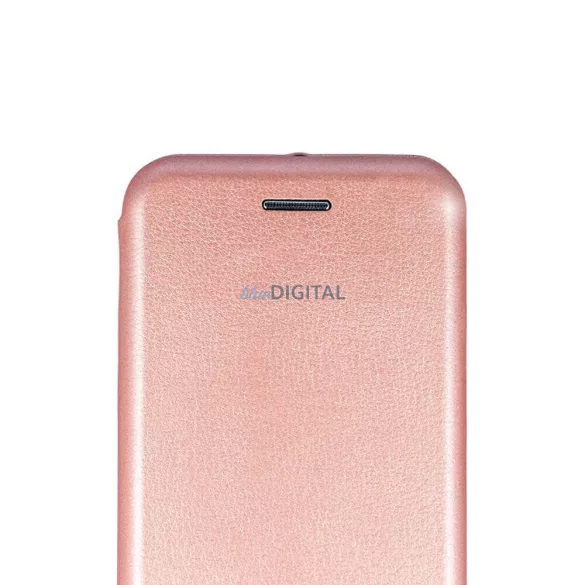 Samsung Galaxy S26 Ultra könyvtok, mágneszáras, flip tok, szilikon keretes, rose gold, SM-S948, Diva