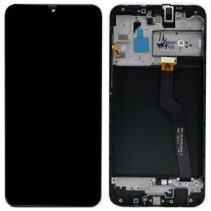 Samsung A105 Galaxy A10 fekete LCD+érintőpanel kerettel (copy)