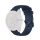 Samsung Galaxy Watch (46mm) / Watch 3 / Gear S3 / Huawei Watch GT / GT 2 / GT 3 (46mm) okosóra szíj, szilikon, sötétkék, Techsuit