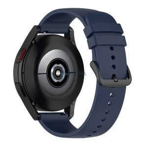 Huawei Watch GT 2 / GT 2 Pro / GT 3 Pro / Xiaomi Watch S1 okosóra szíj, szilikon, sötétkék, Techsuit
