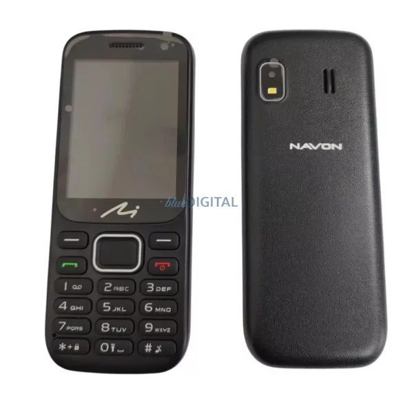 Navon BT190 mobiltelefon, single sim, fekete