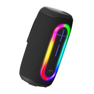 Miccell VQ-SP02 bluetooth hangszóró, fekete, RGB led, 20W, IPX6