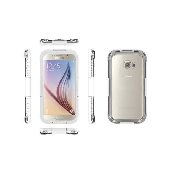 Samsung G920 Galaxy S6 fehér vízálló tok