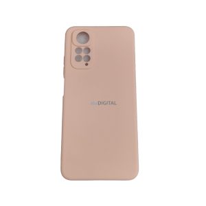 Xiaomi Redmi Note 11 4G / 11S 4G / Poco M4 Pro 4G szilikon tok, matt, velúr belső, barackvirág, Silicone Case