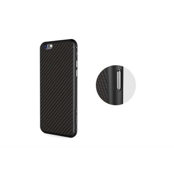 Nillkin Synthetic Fiber iPhone 6 6S Plus (5,5") fekete carbon prémium hátlap tok