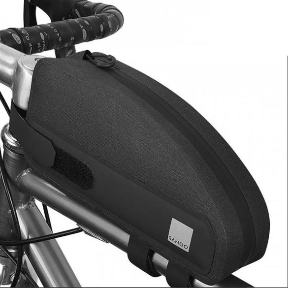 Univerzális kerékpáros / biciklis tartó, táska, vázra szerelhető, 1L, fekete, vízálló, Sahoo 122032