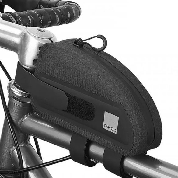 Univerzális kerékpáros / biciklis tartó, táska, vázra szerelhető, 0.3L, fekete, vízálló, Sahoo 122035-S