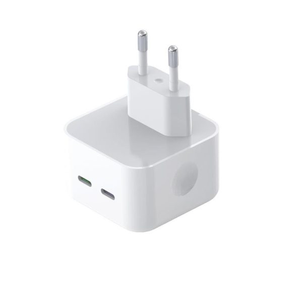 Hálózati töltőfej 1x Type-C  + Type-C / iPhone 8pin adatkábel, fehér, 3A / 30W, XO-L102