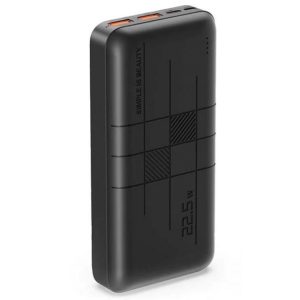 Power Bank, 20000mAh, 2xUSB, Type-C, Micro USB port, PD20W+QC22.5W, fekete, XO-PR188