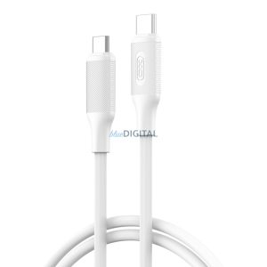 Type-C - Type-C adatkábel, fehér, 1M, 60W, XO NB Q265B