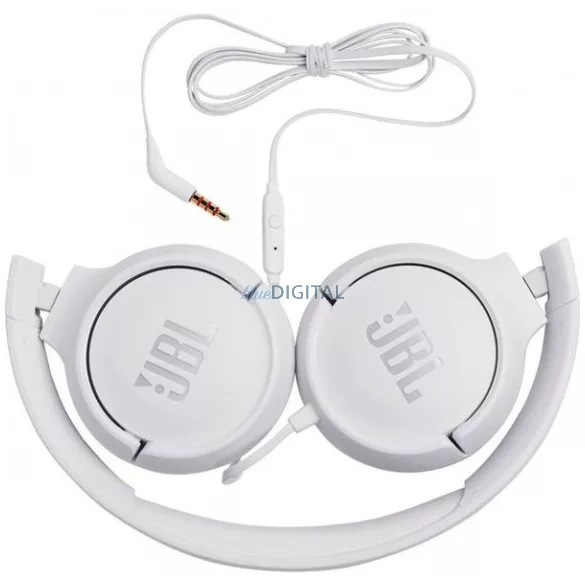 JBL Tune 500 vezetékes fejhallgató, fehér