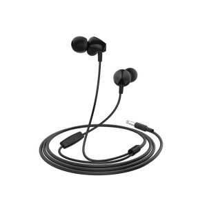 Hoco M60 fekete stereo headset 3.5 mm jack csatlakozóval