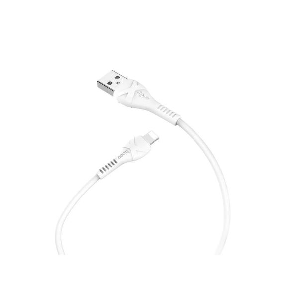 iPhone 8pin gyorstöltő adatkábel, 2.4A, 1M, fehér, Hoco X37