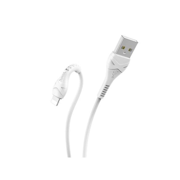 iPhone 8pin gyorstöltő adatkábel, 2.4A, 1M, fehér, Hoco X37