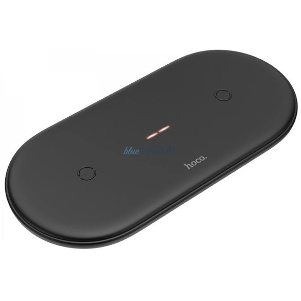 2in1 wireless töltő pad, 10W / 3A, fekete, Hoco CW23