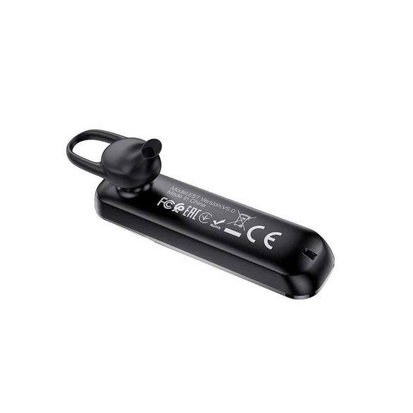 Bluetooth headset, vezeték nélküli headset, mono, fekete, Hoco E57