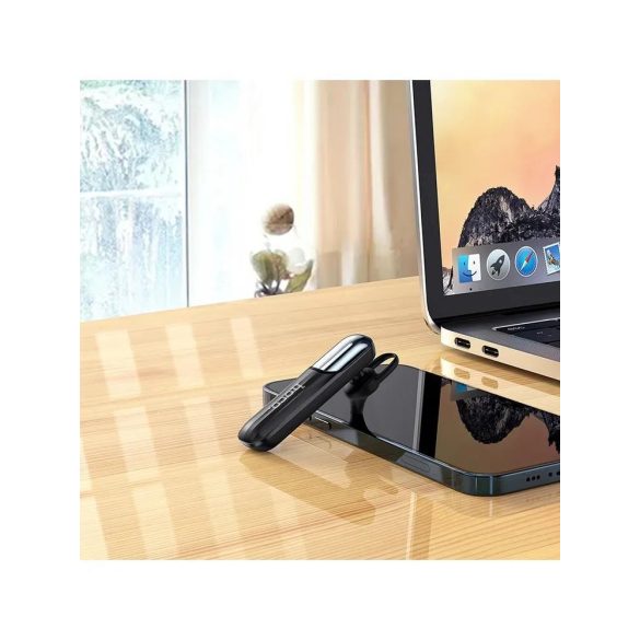 Bluetooth headset, vezeték nélküli headset, mono, fekete, Hoco E57