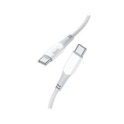   Hoco X70 "Ferry" Type-C - Type-C fehér szövettel bevont adatkábel 1M 60W 3A