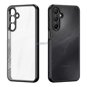 Samsung Galaxy A25 hátlap tok, telefon tok, átlátszó / fekete, PC/TPU, kamera védelemmel, SM-A256, Dux Ducis Aimo
