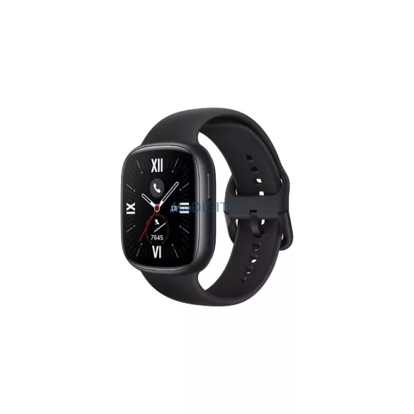 Honor Watch 4 okosóra, 1.75" AMOLED kijelző, szilikon szíj, fekete, TMA-B19 #N