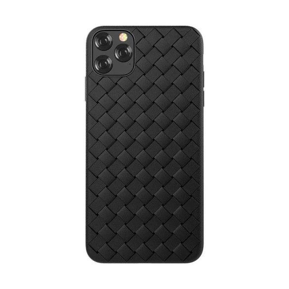 iPhone 11 Pro (5,8") hátlap tok, TPU tok, fekete, Devia Woven