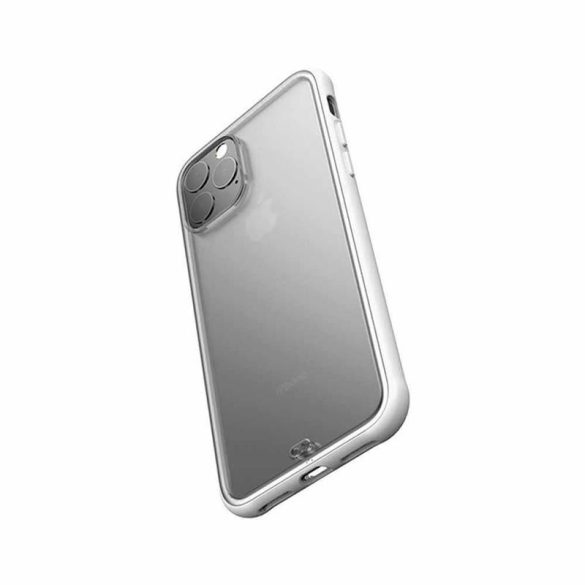 iPhone 11 Pro (5,8") hátlap tok, átlátszó / fehér kerettel, Devia Soft Elegant 