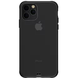   iPhone 11 Pro Max 2019 (6,5") hátlap tok, átlátszó / fekete kerettel, Devia Soft Elegant