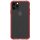iPhone 11 Pro Max 2019 (6,5")  hátlap tok, átlátszó / piros kerettel, Devia Soft Elegant