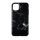 iPhone 11 Pro (5,8") hátlap tok, TPU tok, márvány mintás, fekete, Devia Marble