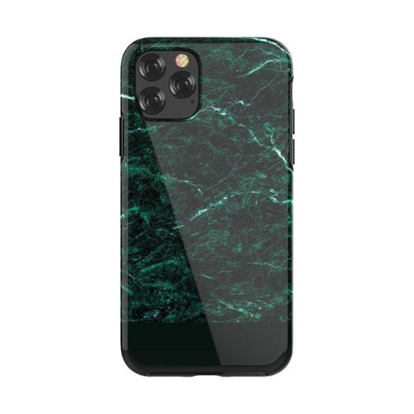 iPhone 11 Pro (5,8") hátlap tok, TPU tok, márvány mintás, zöld, Devia Marble
