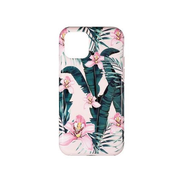 iPhone 11 Pro (5,8") hátlap tok, műanyag tok, virág mintás, rózsaszín, Devia Perfume Lily