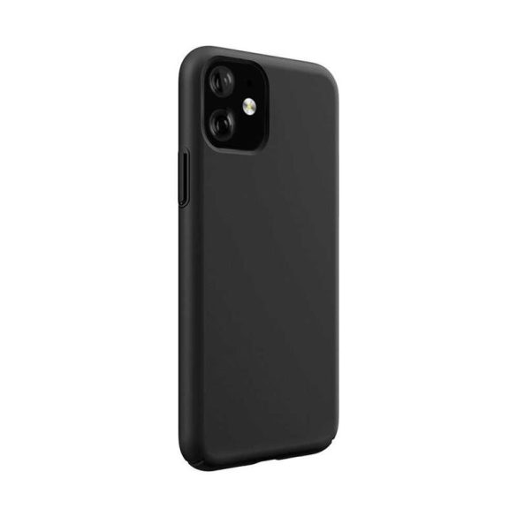 iPhone 11 Pro Max 2019 (6,5") hátlap tok, szilikon tok, fekete, Devia Nature 