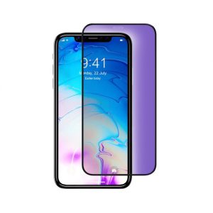 Devia iPhone 12 Pro Max (6,7") 3D kékfény szűrős fekete előlapi üvegfólia